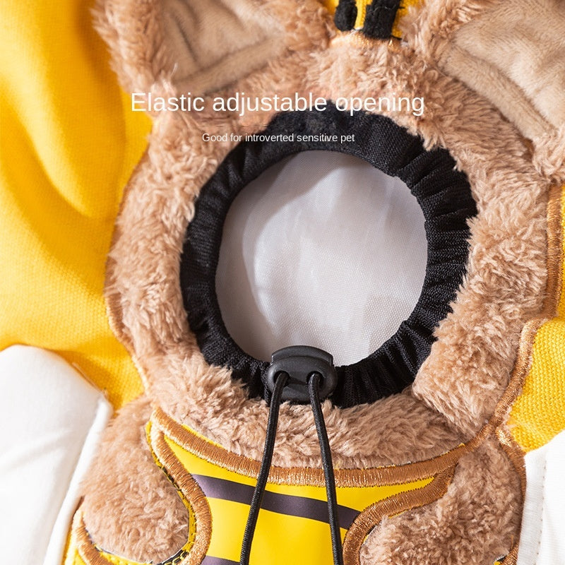 Petit sac de transport pour chat et chien avec motif abeille - Sac portable et respirant - Sac souple pour animaux de compagnie avec fermetures éclair de sécurité - Sac à main pour voyage